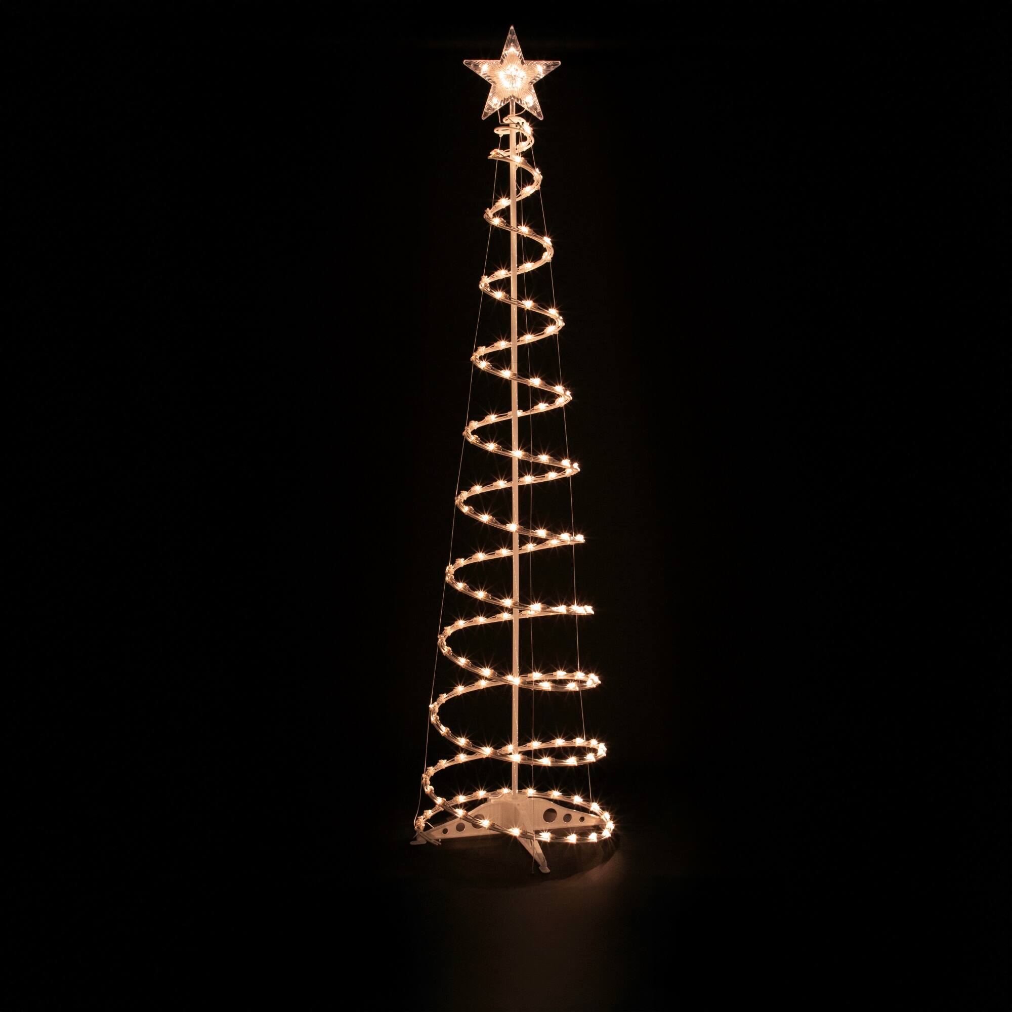 6ft. White Pre-Lit Spiral Christmas Tree